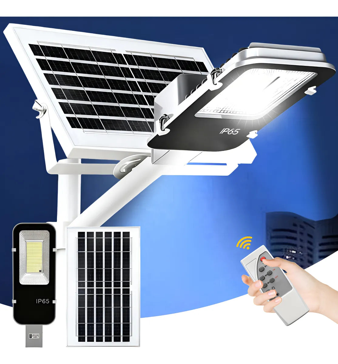 Lámpara LED Solar 300W para Iluminación Exterior Eficiente