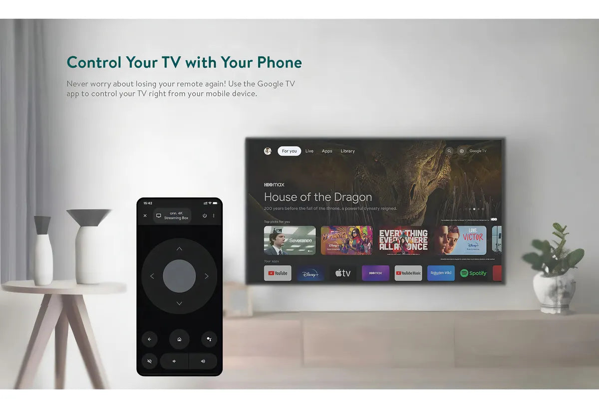 Dispositivo de streaming Full HD con control por voz y 8GB de almacenamiento