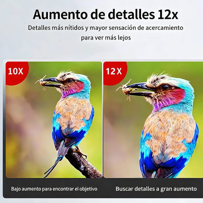 Binoculares HD 100x100 con Clip para Móvil y Visión Nocturna