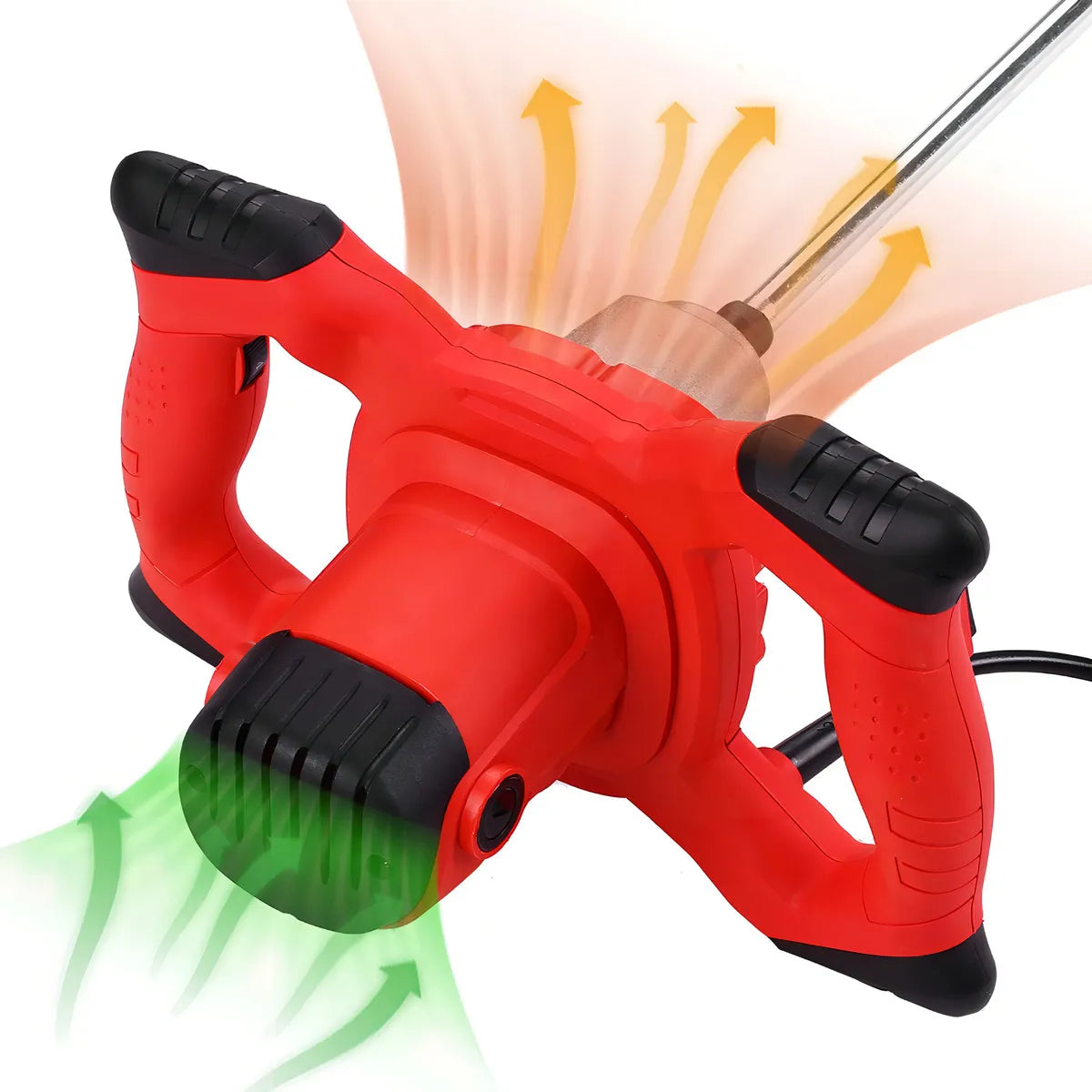 Mezcladora Eléctrica 2100W 6 Velocidades Ideal para Pintura y Cemento - Metacompras