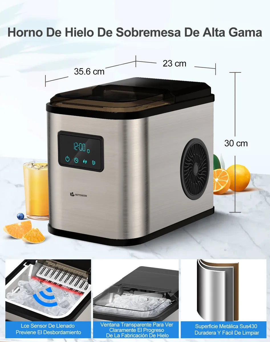 Máquina Automatizada para Hacer Hielos 15 Kg Diario - Ideal para Fiestas - Metacompras
