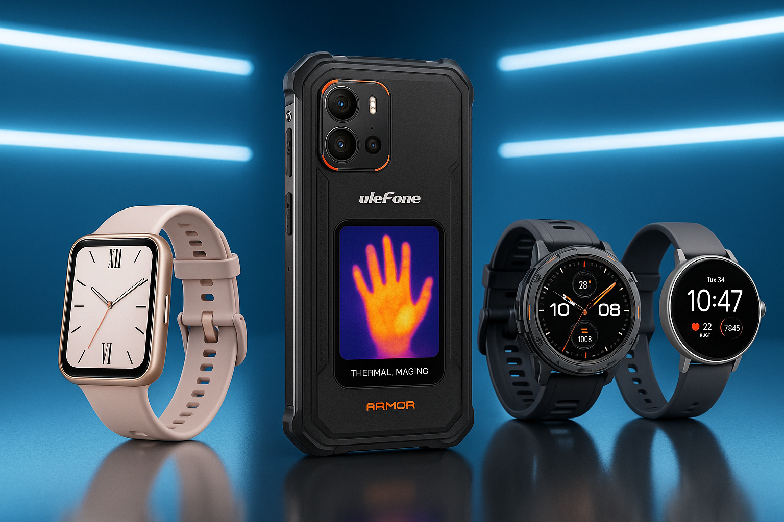 Banner de celulares y smartwatch