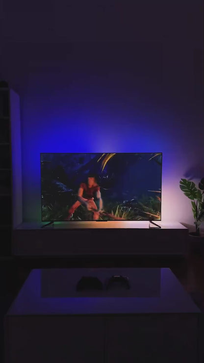 Barra de Luz LED Inteligente con Doble Cámara y Control por Voz para TV 50-65"
