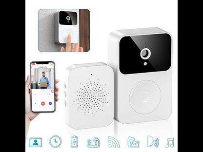 Timbre de Video Wi-Fi M6 con Visión Nocturna y Detección de Movimiento