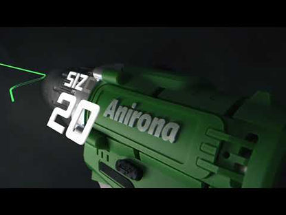 Taladro Atornillador Inalámbrico Anirona con 2 Baterías y Accesorios Incluidos - Kit Completo para Bricolaje
