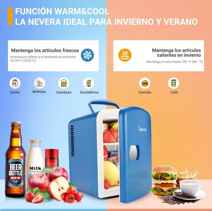 Frigobar portátil para auto u hogar enfría o calienta - Metacompras