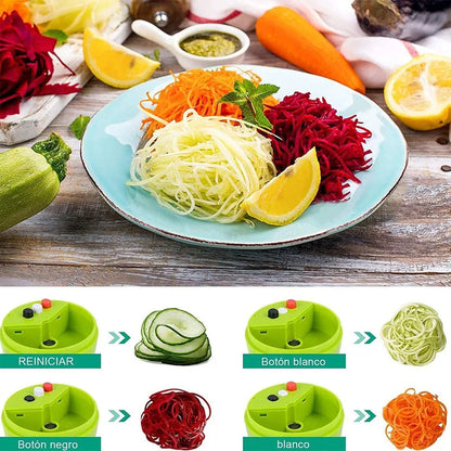 Spiralizer Rallador Cortador De Verduras En Espiral Cocina - Metacompras