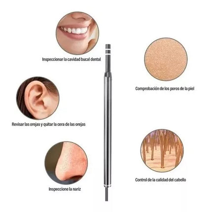 Cámara Endoscopio Del Oídos, Otoscopio Con 6 Led - Metacompras