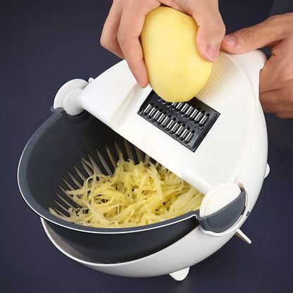 Cortador Rallador Rebanador Escurridor Multifuncion Verduras - Metacompras