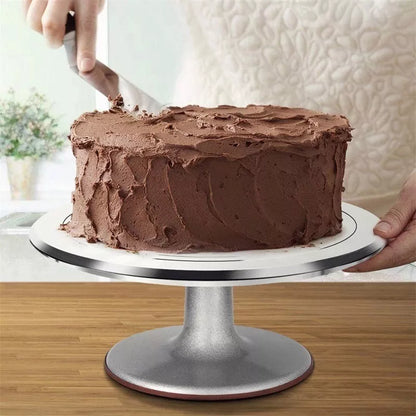 Base Giratoria Pasteles O Reposteria Acero Inoxidable Kit 22 - Metacompras
