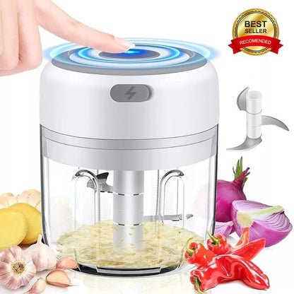 Picador Cortador Verdura Eléctrico, Molinillo De Ajo 250ml - Metacompras