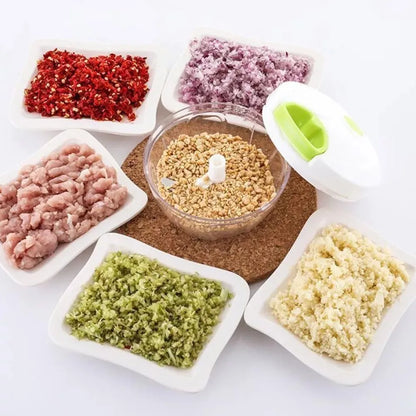 Picador Cortador Para Verduras Y Frutas Manual Food Chopper - Metacompras