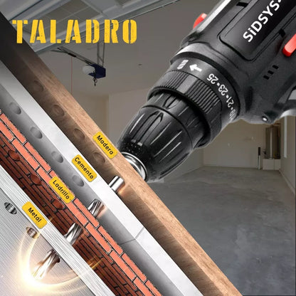 Taladro Atornillador Inalámbrico Sidsys 32pcs 1500rpm 30nm - Metacompras