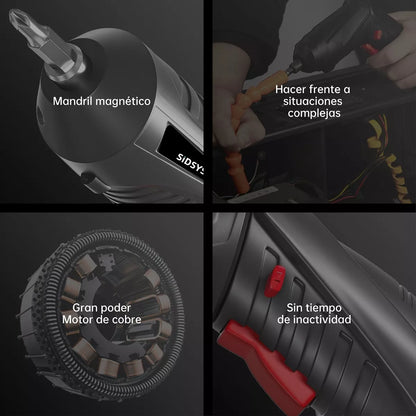Destornillador Eléctrico Taladro Inalámbrico 3.6v, 47pcs - Metacompras
