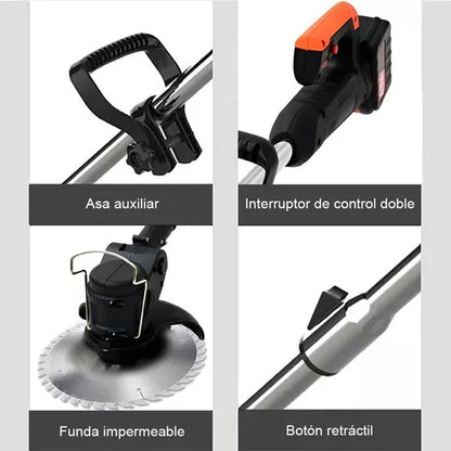 Desbrozadora Eléctrico Inalámbrico 850w Con 2 Baterías 42v - Metacompras