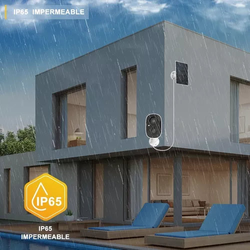 Cámara De Seguridad Wifi Recargable Solar - Metacompras