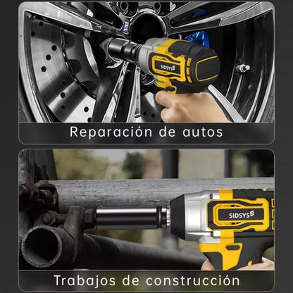 Llave De Impacto Inalámbrico Pistola Electrica Sidsys 4.0ah - Metacompras