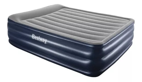 Colchón Auto Inflable Queen Extra Alto con Bomba Eléctrica para un Descanso Cómodo