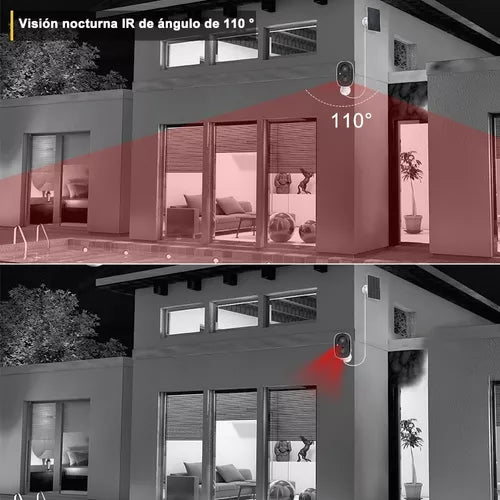 Cámara De Seguridad Wifi Recargable Solar - Metacompras