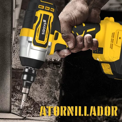 Llave De Impacto Inalámbrico Pistola Electrica Sidsys 4.0ah - Metacompras