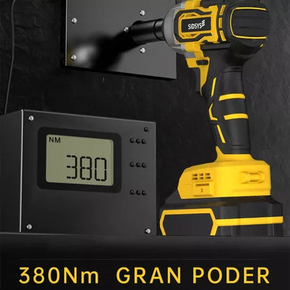 Llave De Impacto Inalámbrico Pistola Electrica Sidsys 4.0ah - Metacompras