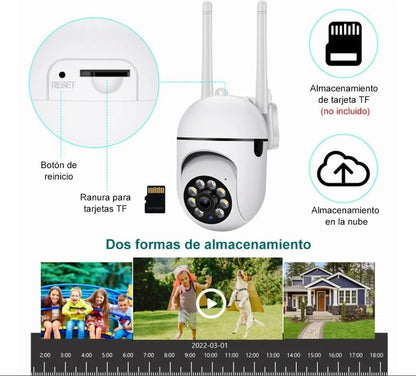 Camara rotatoria PTZ exterior Yi IoT - Metacompras