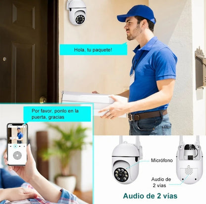 Camara rotatoria PTZ exterior Yi IoT - Metacompras