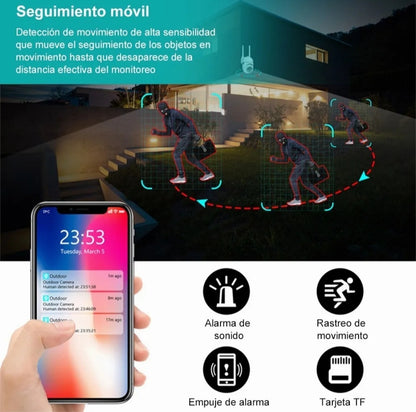 Camara rotatoria PTZ exterior Yi IoT - Metacompras
