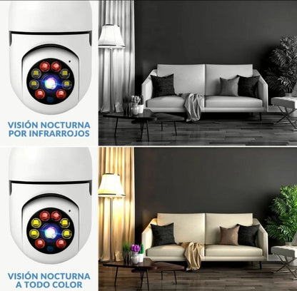 Foco Camara Wifi PTZ - Metacompras